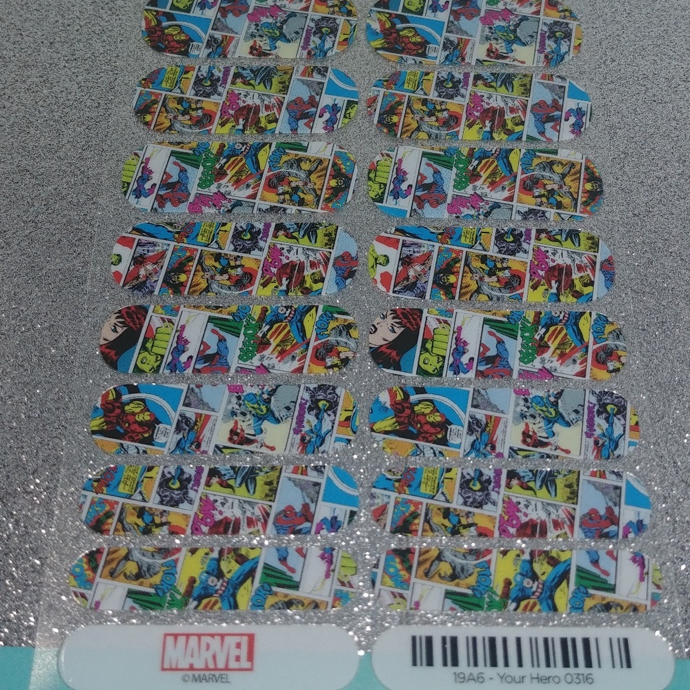 Marvel comics your hero nail wrap